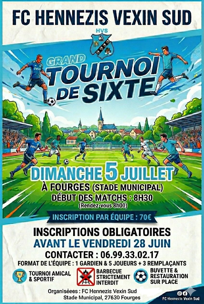 Grand Tournoi de Sixte FC Hennezis Vexin Sud 2026