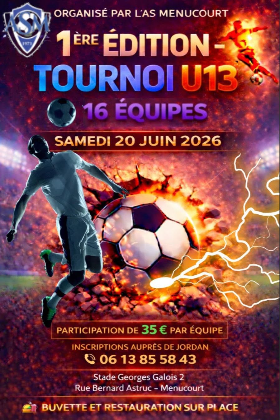 Tournoi U13 – 1ʳᵉ Édition AS Menucourt — Menucourt