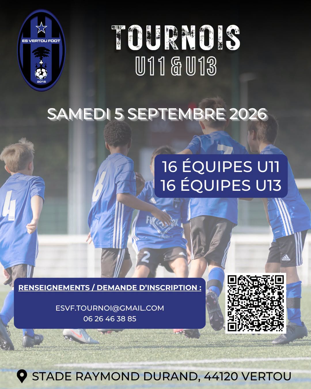 Tournoi U11-U13 ES Vertou 2026 — Vertou