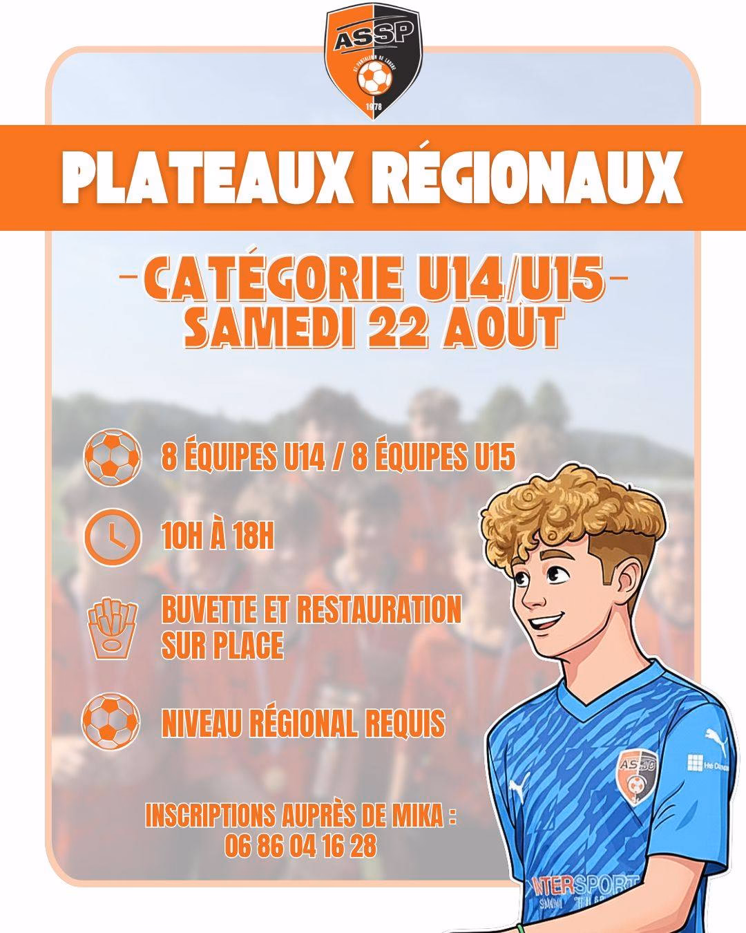 Plateaux Régionaux 2026 U14/U15 – ASSP Saint-Pantaléon-de-Larche