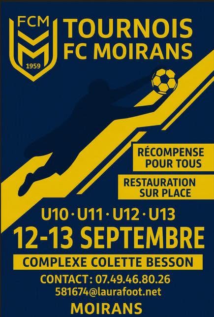 Tournois de rentrée FC Moirans U10 à U13