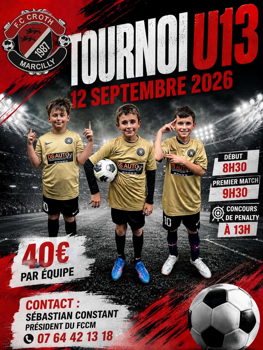 Tournoi de football U13 à Dreux