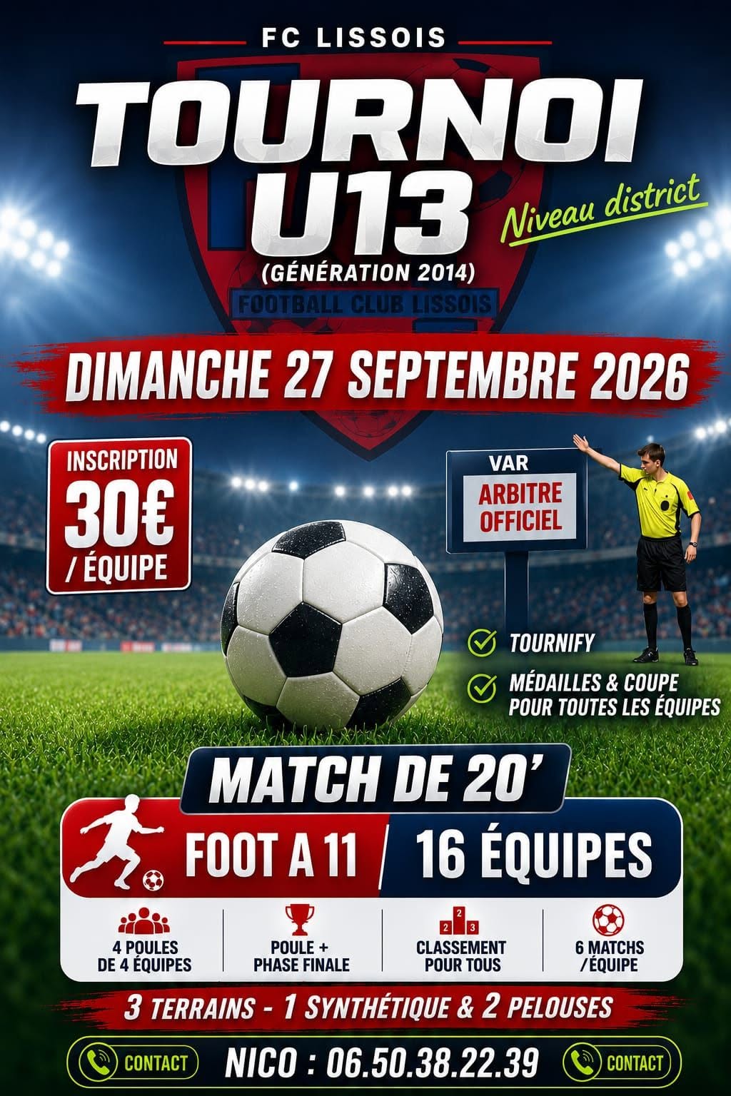 Tournoi de football U9 et U13 — LISSOIS
