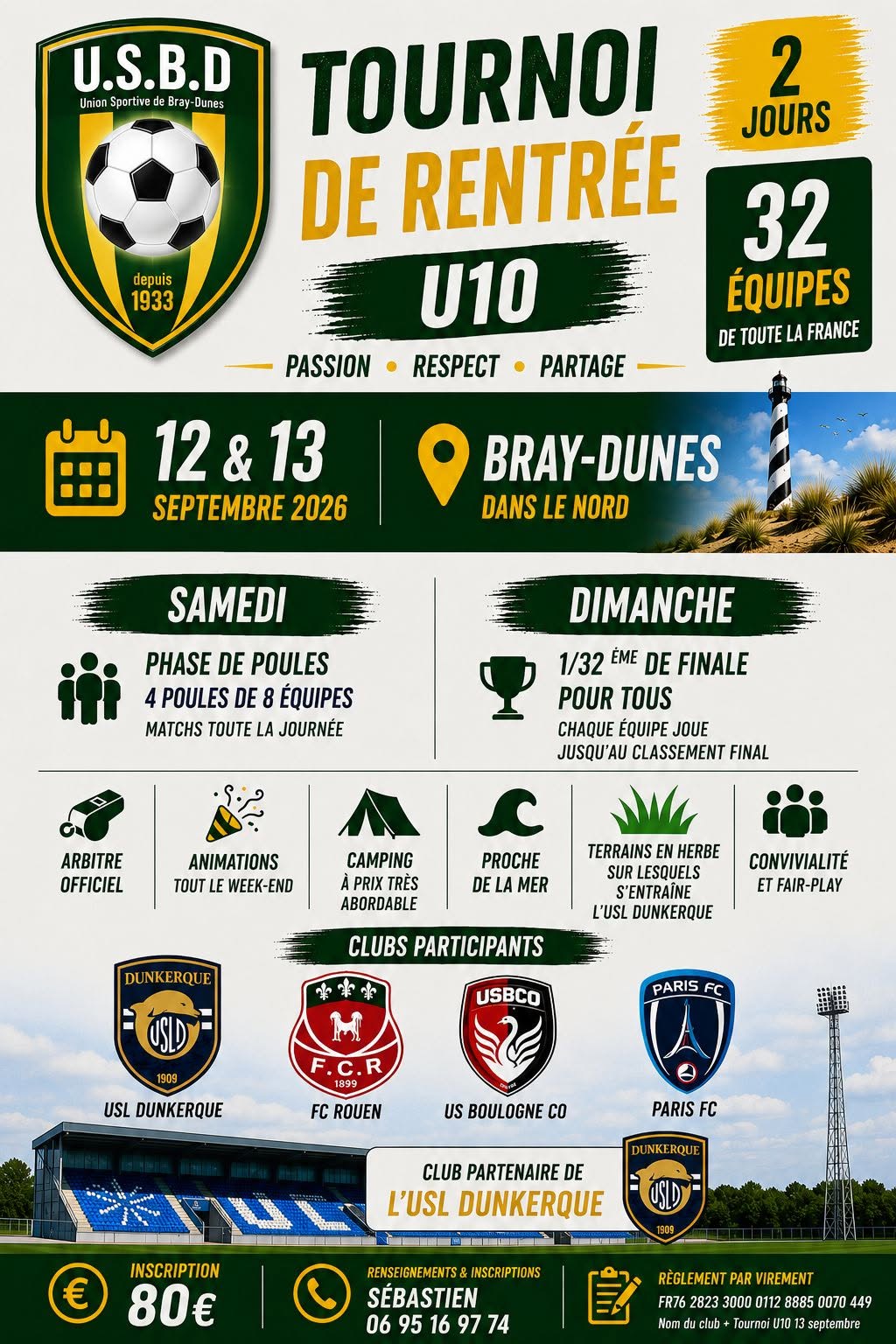Tournoi de rentrée U10 à Dunkerque - tournoi du Nord
