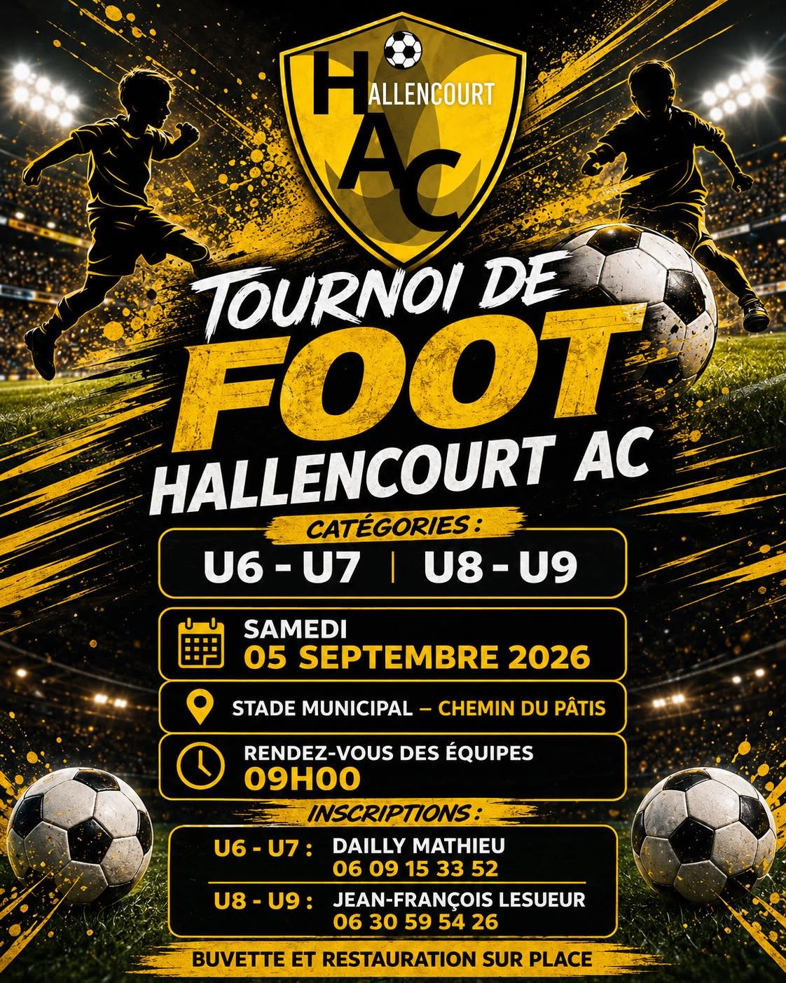 Tournoi de football U6, U7, U8 et U9 - Hallencourt AC