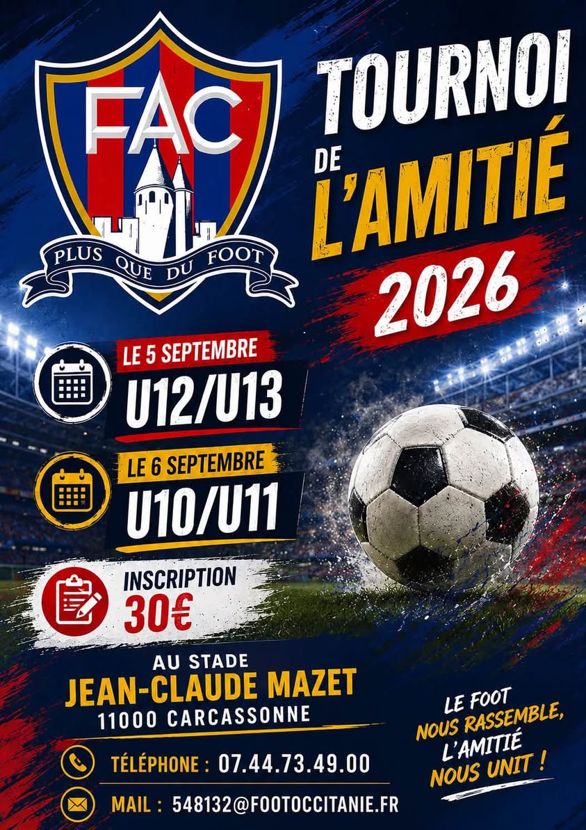Tournoi de football U10, U11, U12 et U13 à Carcassonne - FA Carcassonne
