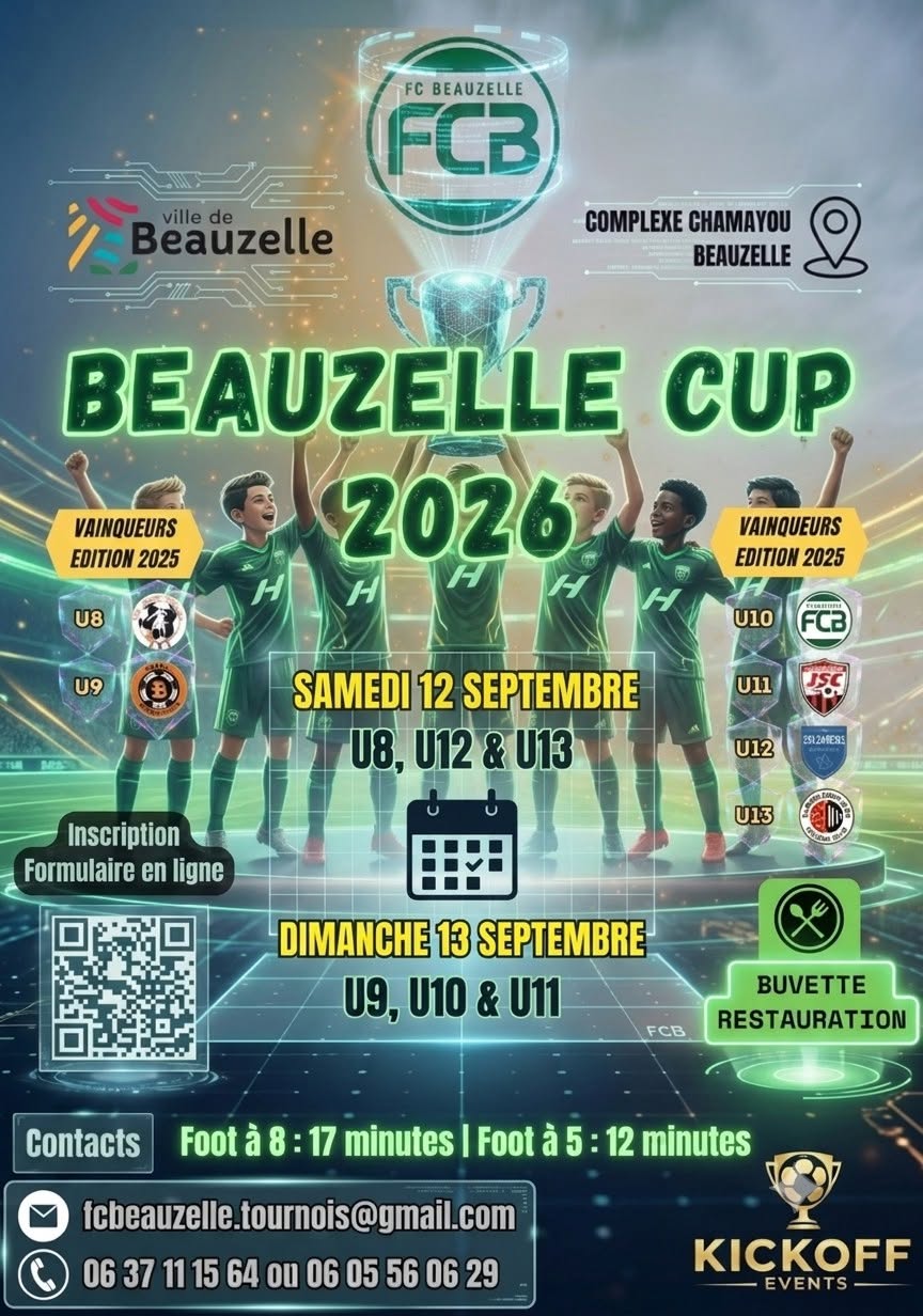 Tournoi de football U8, U9, U10, U11, U12 et U13 - FC Beauzelle