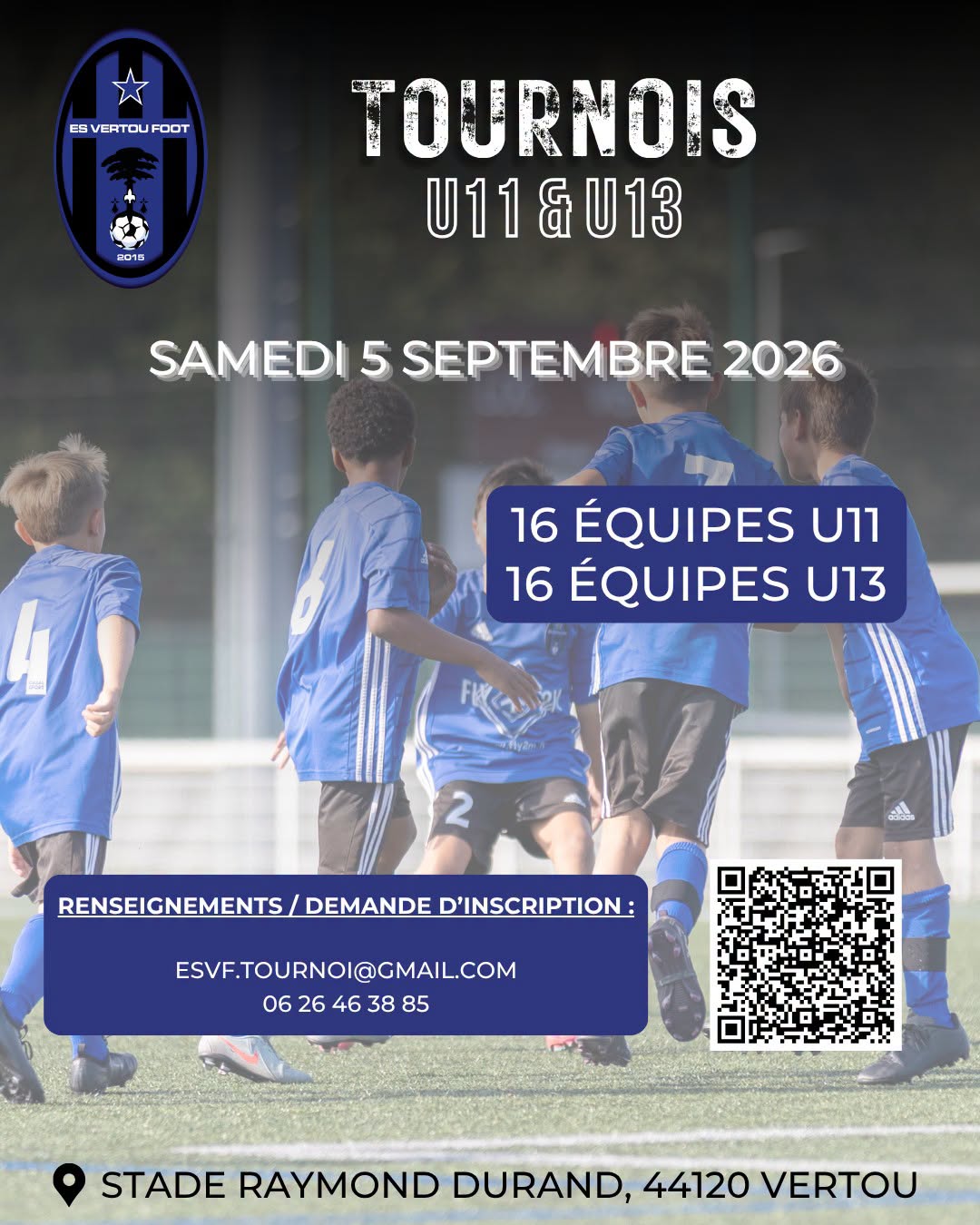 Tournoi de football U11 et U13 - Etoile Sportive de Vertou Foot