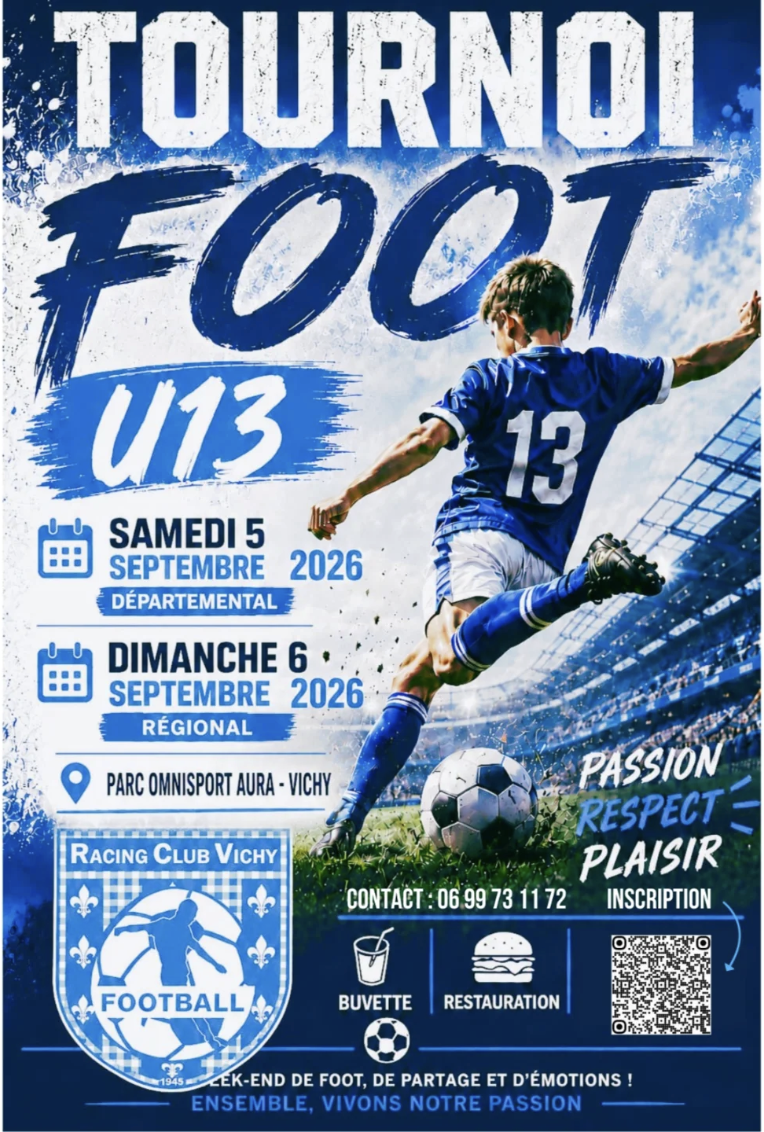 Tournoi de football U13 à Vichy — RC Vichy Football