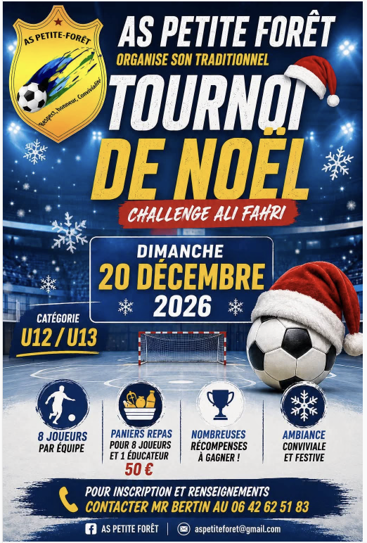 Tournoi de futsal U12 et U13 - AS Petite Forêt