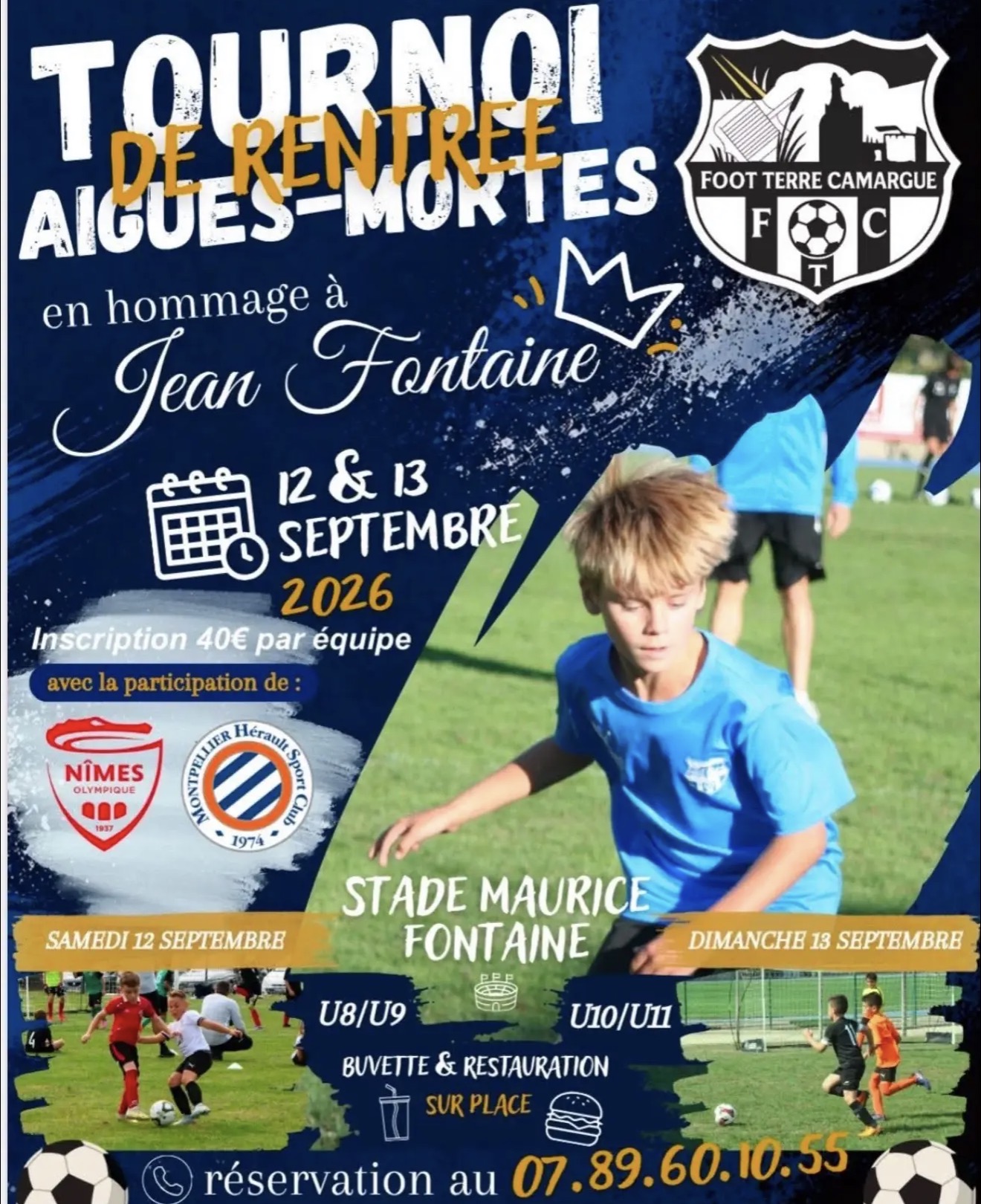 Tournoi de football U8, U9, U10 et U11 à Montpellier - Foot Terre Camargue