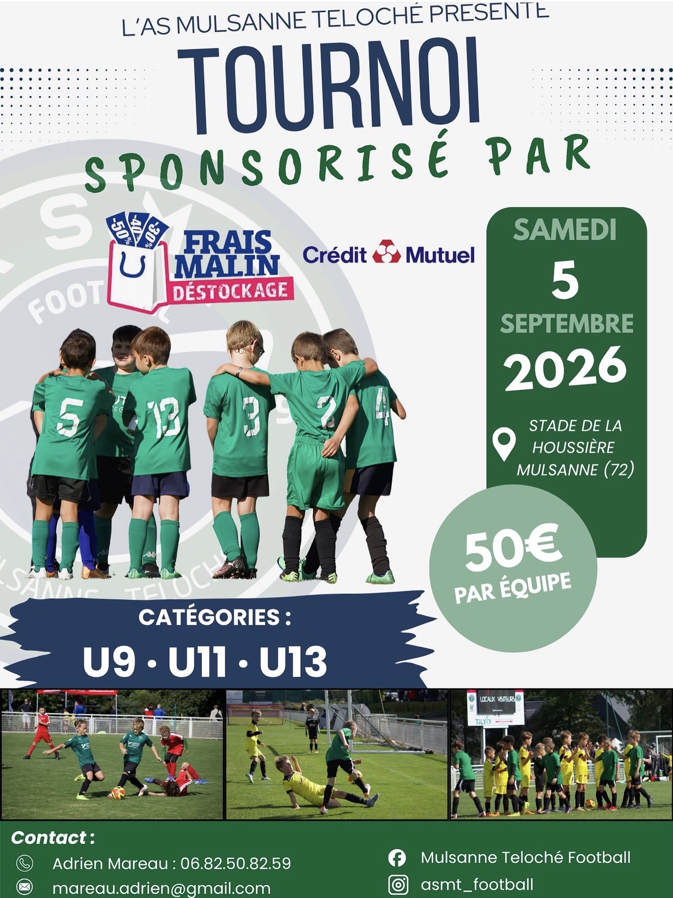 Tournoi de football U9, U11 et U13 - AS Mulsanne Teloché
