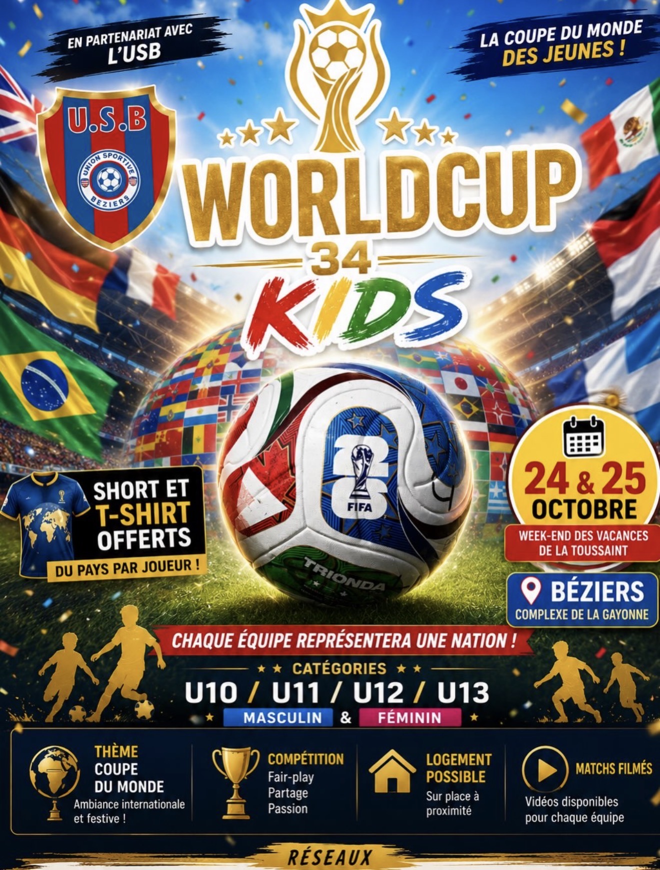 Tournoi de football U10, U11, U12 et U13 à Béziers — US Béziers